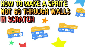 How to make a sprite not go through walls in Scratch