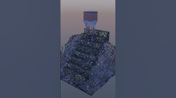 Water simulation in blender! #shorts #animation