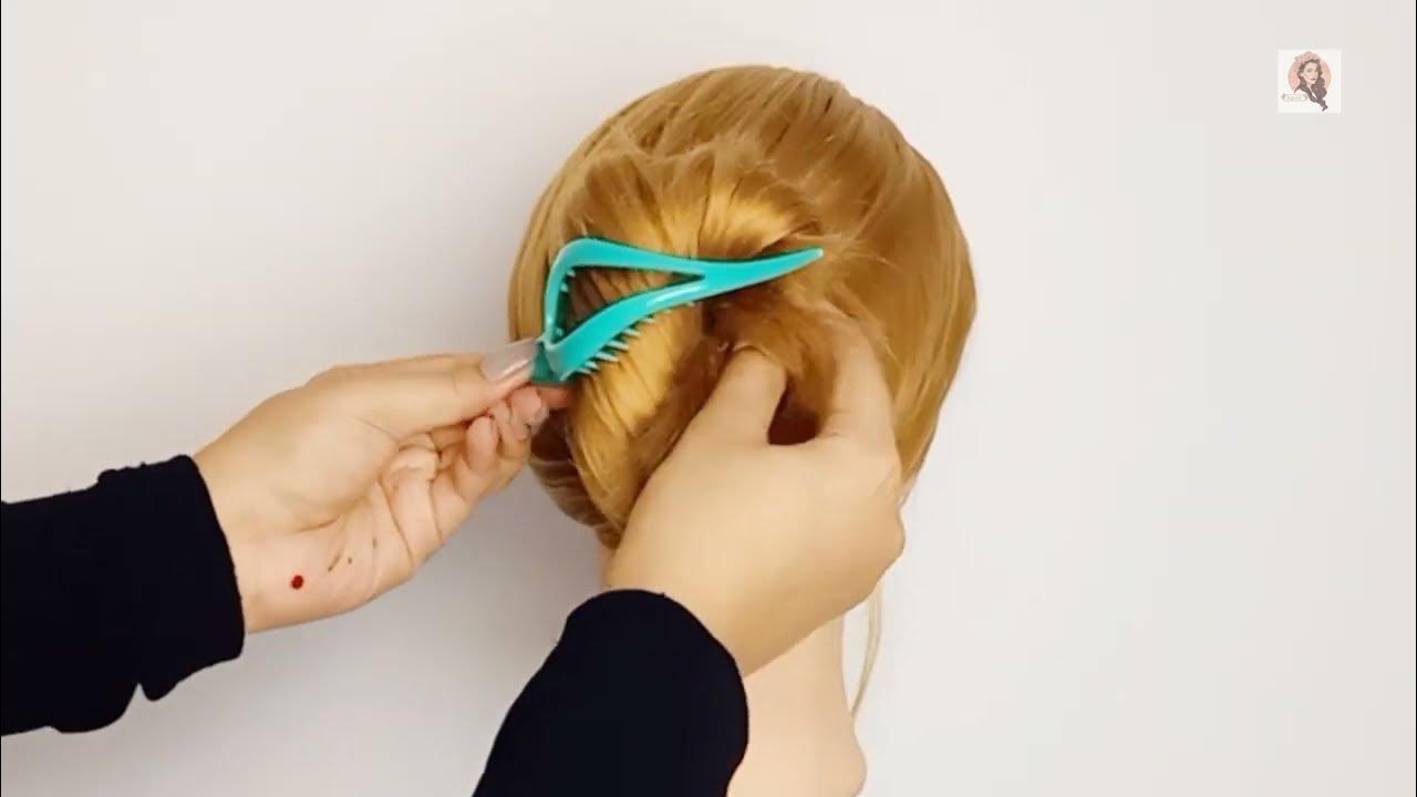 How To Put Your Hair Up In A Claw Clip For Beginners - Slow Talk Through 