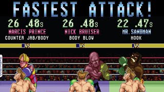 Super Punch-Out!! SNES - Fastest Attacks