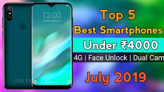 Top 5 Best Smartphones Under 4000 | Face Unlock | 4000 mAh Battery | Dual Cam