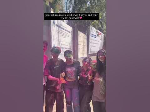holi playing girls youtube