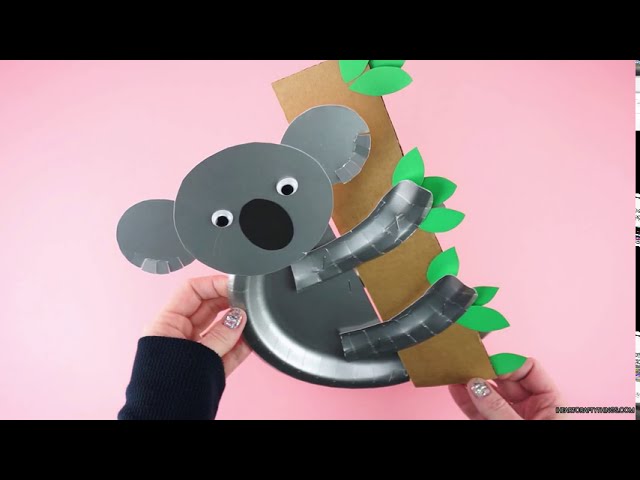 Koala sur branche en papier 3D - 39,00€