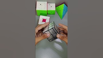 Dot pattern on mirror cube #shorts