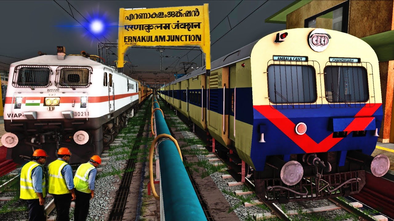 INDIAN LOCAL TRAIN JOURNEY Of MEMU || Ernakulam - Shoranur MEMU 