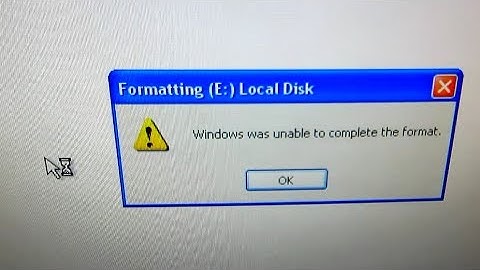 Windows cannot format this drive (part 1 of 2)