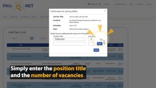 PhilJobNet For Employer: Job Fair Tutorial - (Step 2.5)
