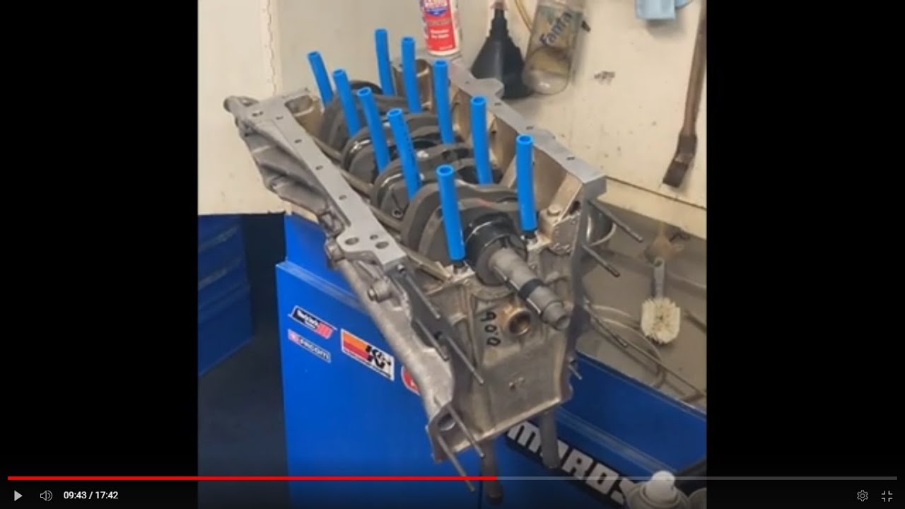 Alfa 105 Engine rebuild part 5 installing the crankshaft YouTube