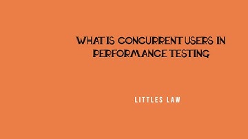 What is Concurrent Users in Performance Testing#performancetesting #littleslaw #basics #shorts