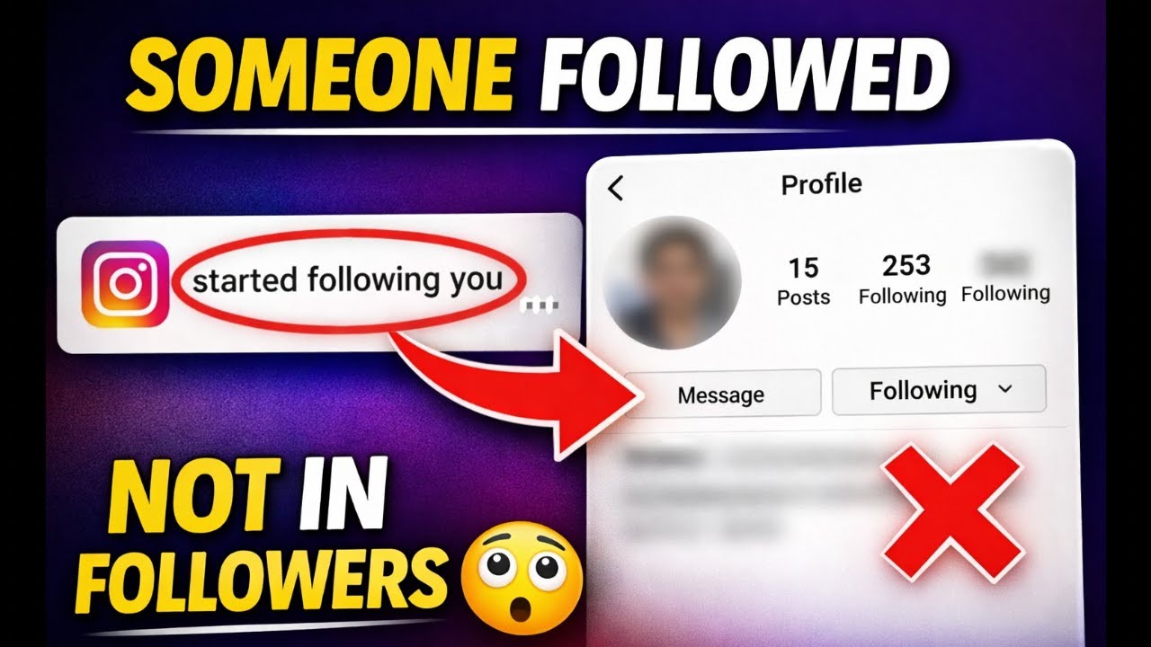 Instagram Follow Notification But Not Showing as Follower | Real Reason & Fix (2026)