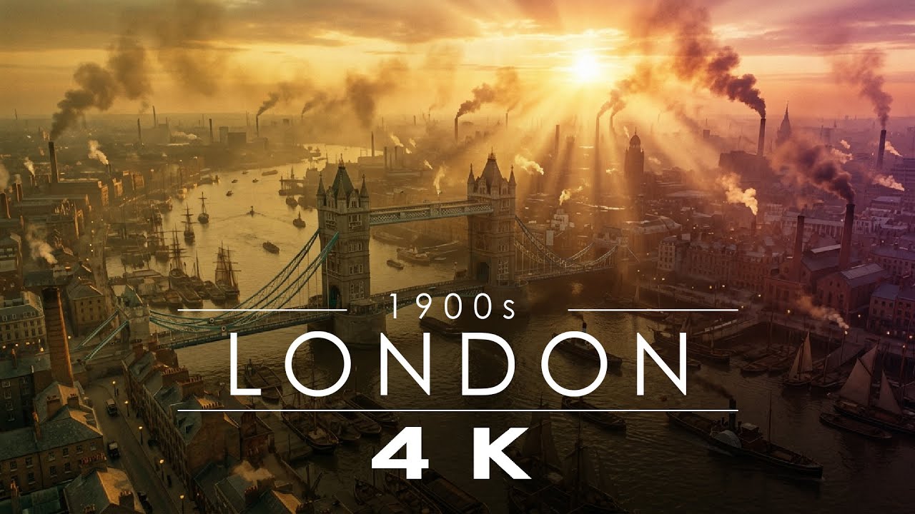 London 1900: A Stunning 4K Drone Journey Through History