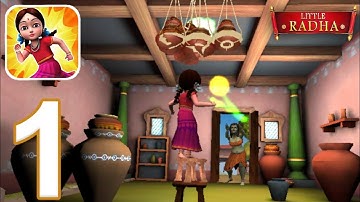 Little Radha Run - Gameplay Walkthrough Part 1 - Tutorial (Android,IOS)