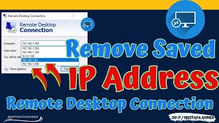 How to Remove or Clear Remote Desktop Connection History (Name, IP Entries) screenshot 3