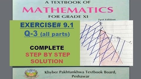 Class 11 Exercise 9.1 Question 3  KPK Board Math Class 12 Exercise 5.2 RWP board Linear programming