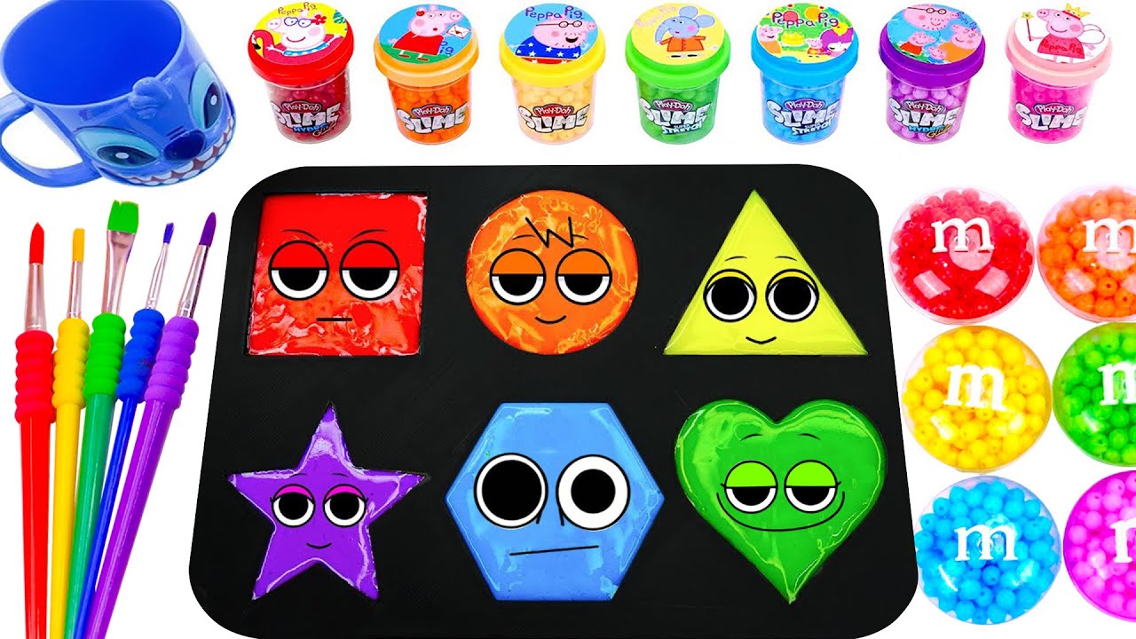 Satisfying Video 💖 DIY How To Make Rael Slime Blie Form Color Paint Sprunki Candy Mixing Funny ASMR🌈