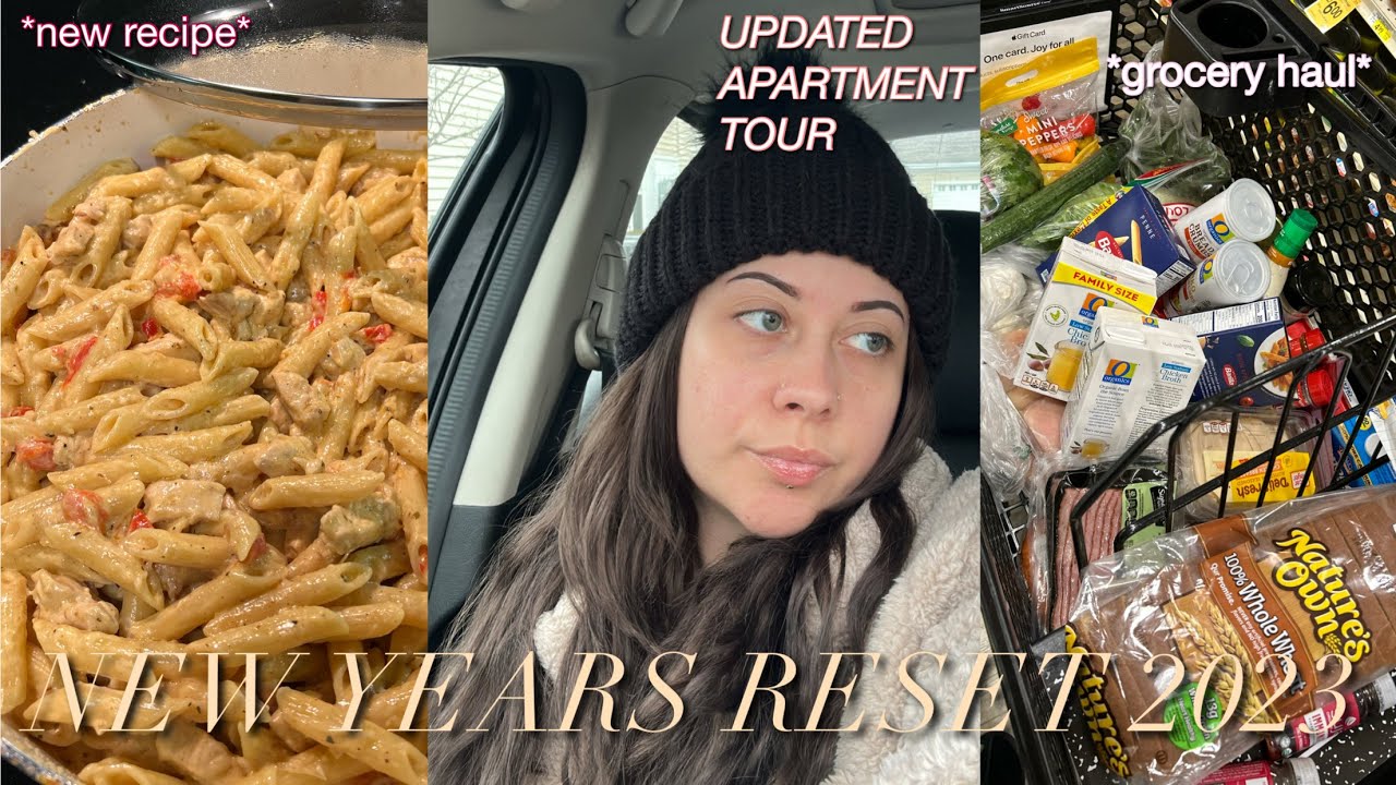 NEW YEARS RESET 2023 | creating new habits, fridge clean out, updated apartment tour & more 💖