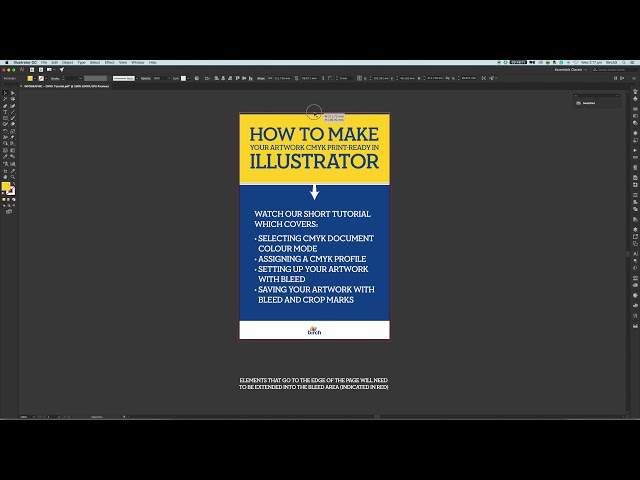 How to make your Artwork CMYK Print-Ready in Illustrator