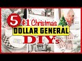 5 EASY Dollar Store CHRISTMAS Decorations! 🎄  🎄 Tray, Candle, Gifts, & Garland!