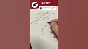 Signature Sign IBRAHIM #lettersign #handwriting  #namedesign #calligraphy #sign #art #signwriter