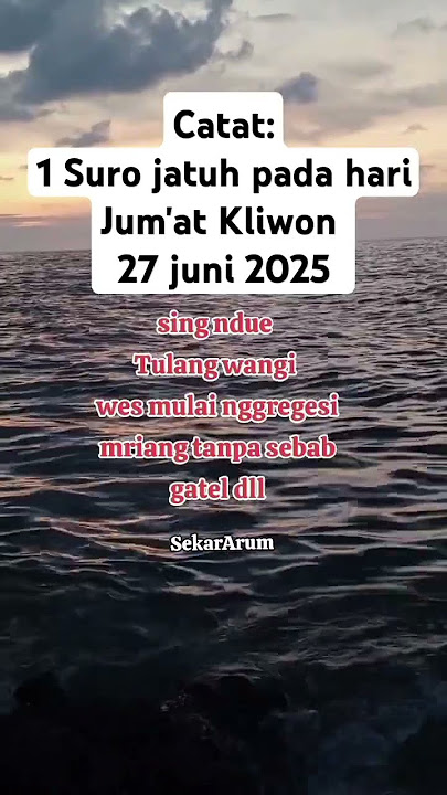🌹SURO - JUM'AT KLIWON 🌹#shorts