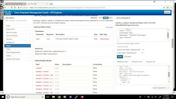 Devnet Demo FMC objects and CRUD ops using API