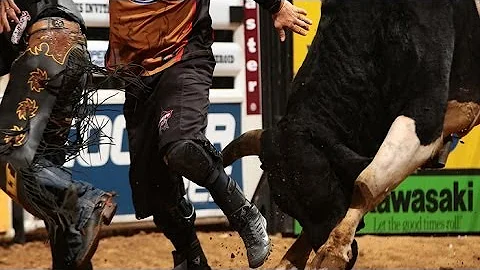 WRECK: Marco Eguchi hangs up and takes a hit from ...