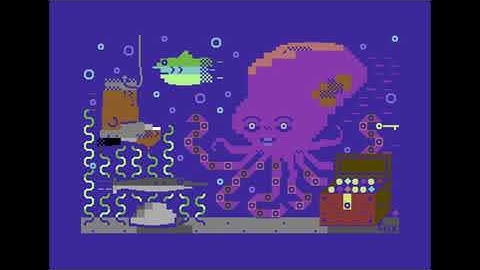 C64 Graphics  (PETSCII): Octopus by Logiker/VCC! 5 September 2021!
