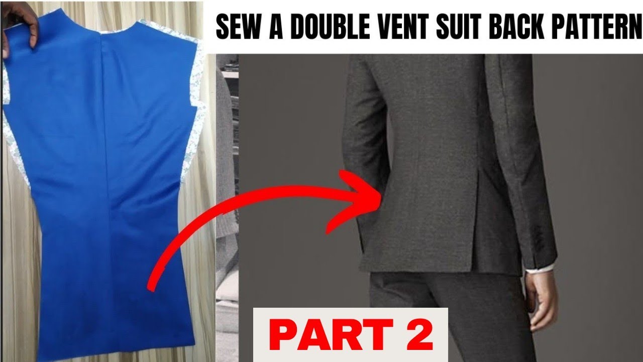 DOUBLE VENT SUIT SEWING | How to join the side to get a perfect vent ...