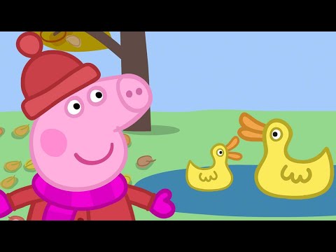 PEPPA PLAYS WITH DUCKS IN THE PARK