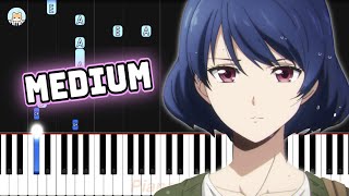 Domestic Girlfriend OP  'Kawaki wo Ameku'  MEDIUM Piano Tutorial & Sheet Music