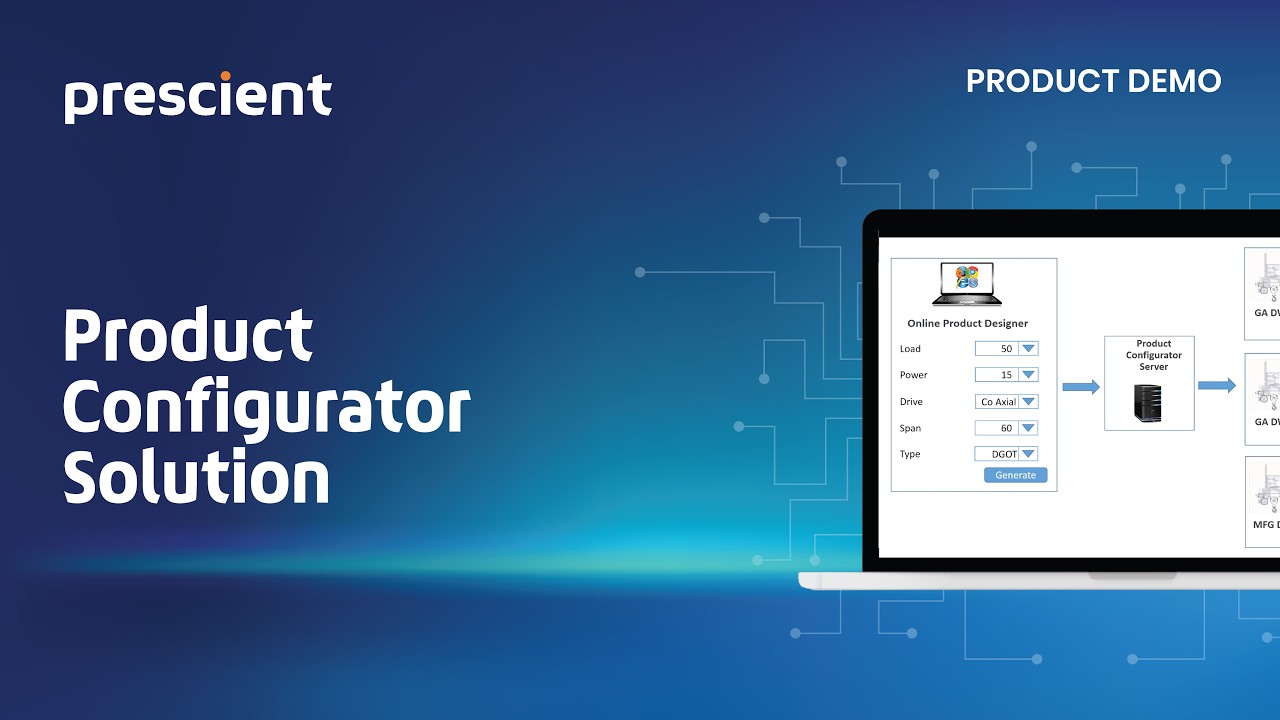 Prescient Product Configurator Solution - YouTube