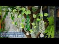 DIY Knotted Bottles | simple garden idea with bottles | easy hanging garden