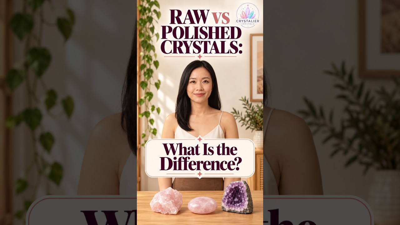 Jill presenting Raw vs Polished Crystals: What Is the Difference?