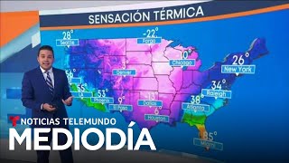 El frío extremo mantiene a gran parte del país bajo nieve | Noticias Telemundo