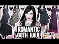 🖤🦇 ROMANTIC GOTH HAUL 🦇🖤 Trying on Halloween Retro Vampire Outfits BELLE POQUE |  Vesmedinia