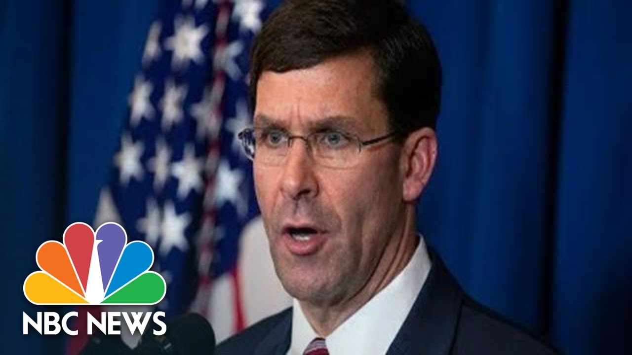 Watch Live: Defense Secretary Esper Gives Briefing Amid Iran Conflict | NBC News (Live Stream)