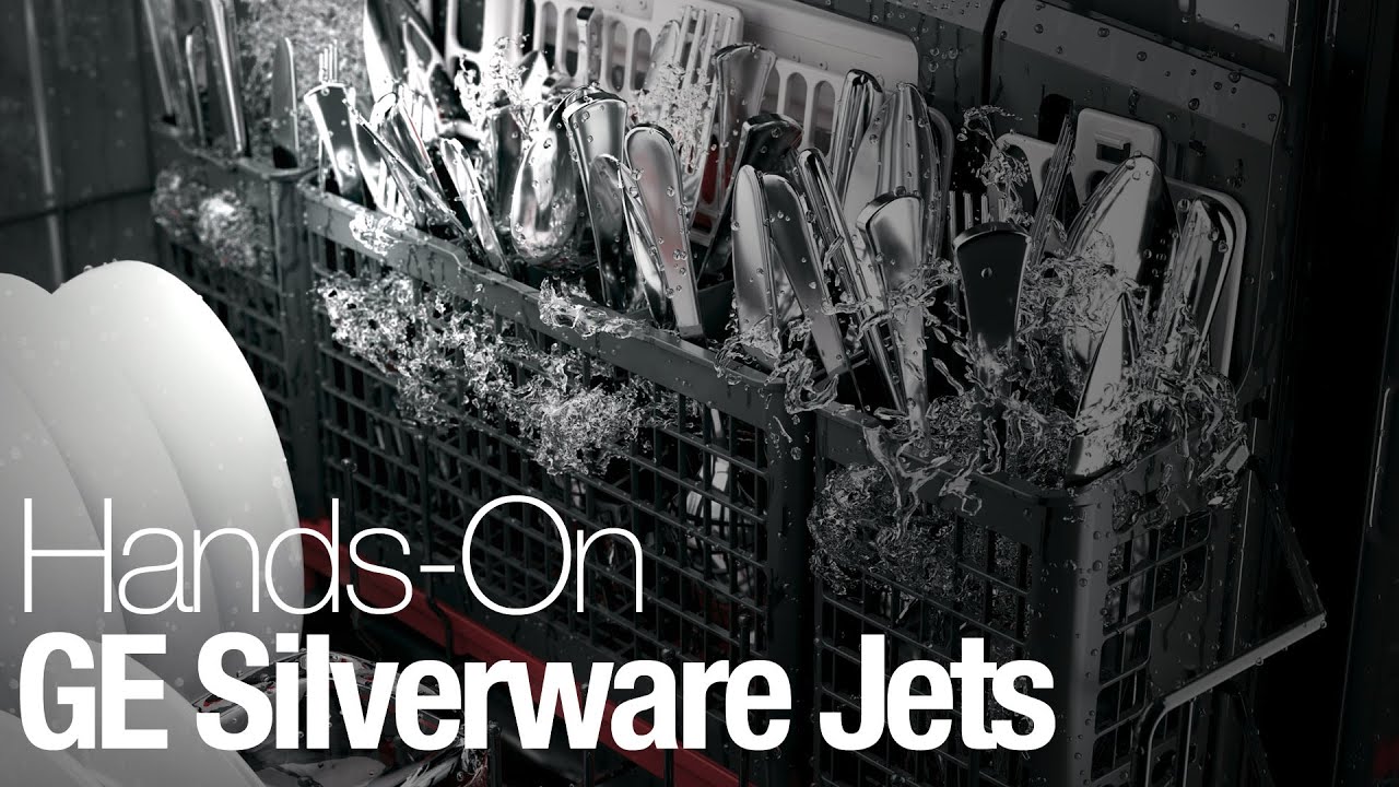 Testing the deep clean silverware jets on GE's latest dishwashers YouTube