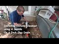 Installing Outside Cleanout using A Saddle On 6 Inch Clay Drain Excavation 1