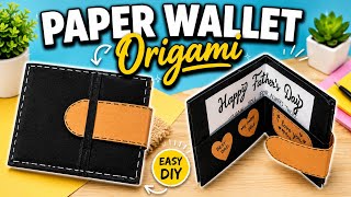 Paper Wallet Origami Tutorial | Easy DIY Paper Wallet Gift Idea | Father's Day Paper Craft