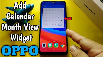 How to Add Calendar Month View Widget on OPPO A5s