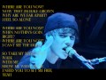 Justin bieber  where are you now lyrics on screen