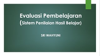 SISTEM PENILAIAN