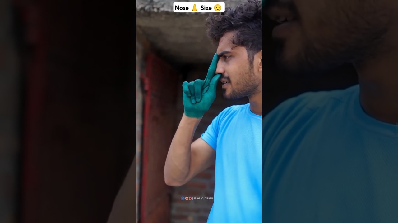 Amazing Nose size magic trick 😍