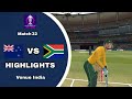 New Zealand VS South Africa | ODI World Cup 2023 | Match 32 | Highlights | Real Cricket 24