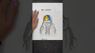 What color is your favorite cap 🧢❤️ #shorts #art #drawing #artist #rainbow #color