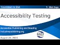 Accessibility Testing (content and websites)