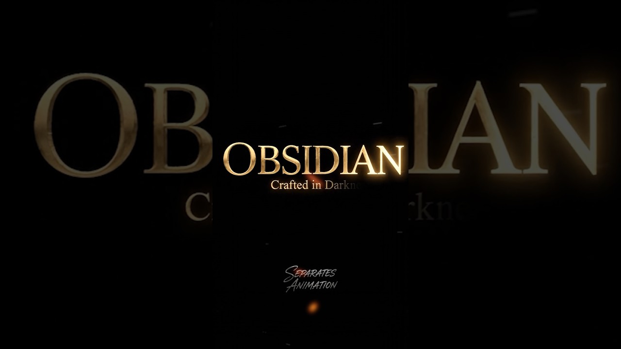 OBSIDIAN — Luxury Perfume Spec Ad 🔥 CGI & VFX  |#shorts #cgi #vfx #3danimation #perfumead #luxury