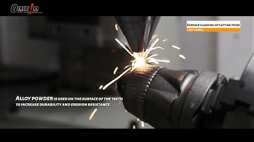 Laser cladding—Fully automated laser cladding machine for surface cladding of cutting picks