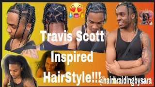 Travis Scott Inspired Hair Style Senegalese Twists Very Detailed