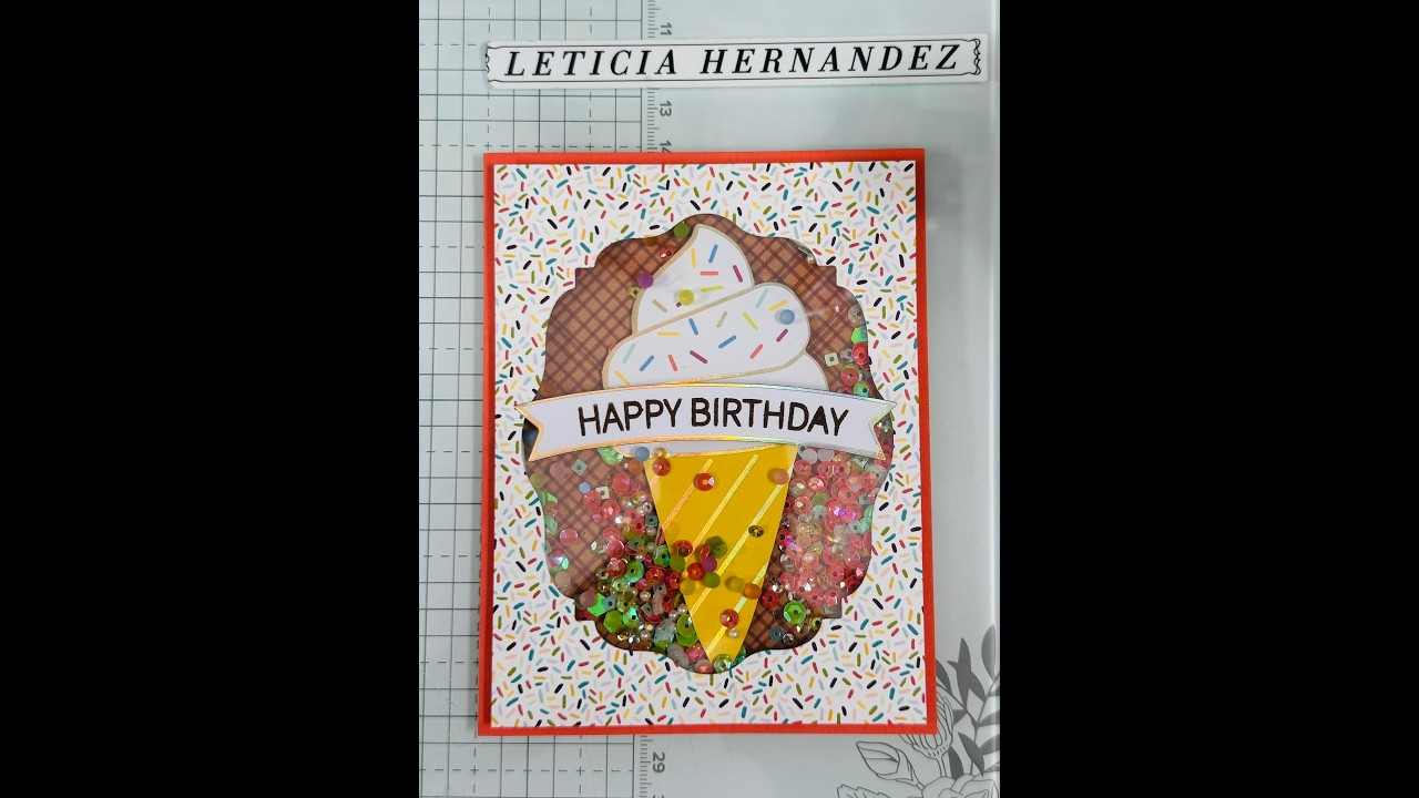 DIY Diva 2-17-26 Brightest Birthday Kit Alternative Ice cream Shaker Card